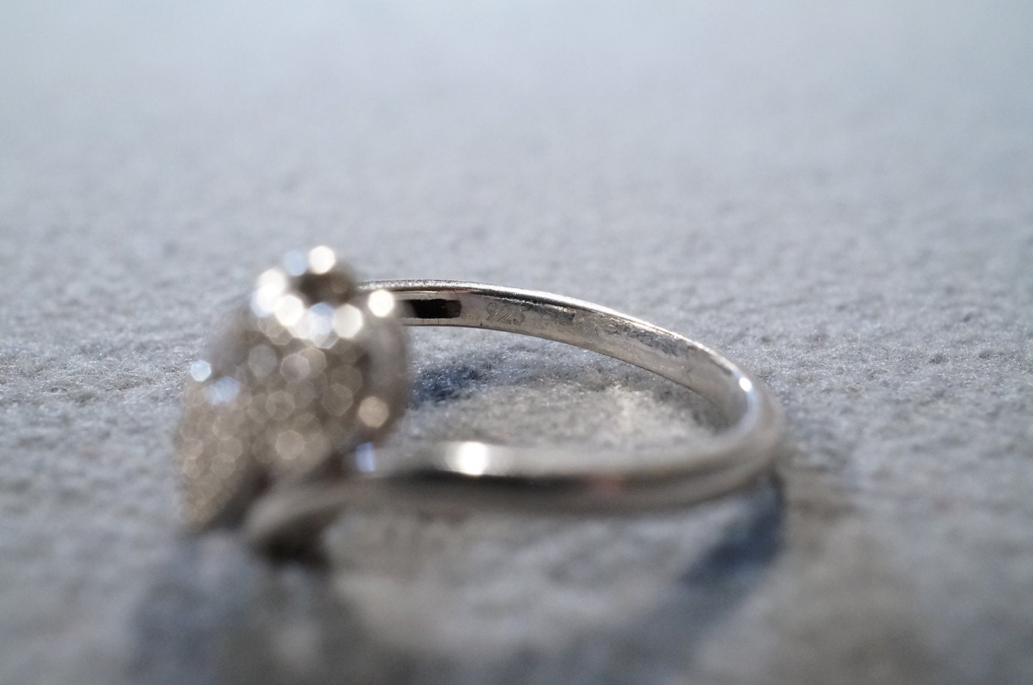Vintage Sterling Silver Fashion Ring With Staggered Hearts Vintage Sterling Silver Fashion Ring With Staggered Hearts