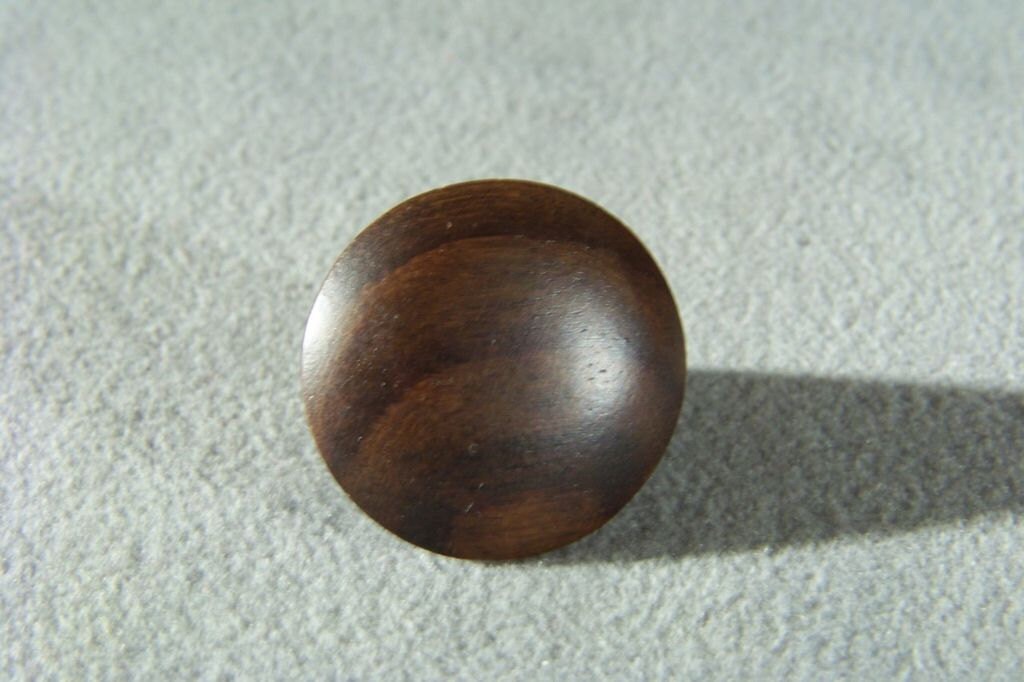 Vintage Bold Heavy Wood Bold Danish Modernistic Ring, Size 9