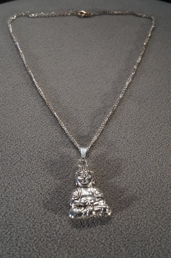Vintage Art Deco Style Sterling Silver 17 Grams Buddha Design