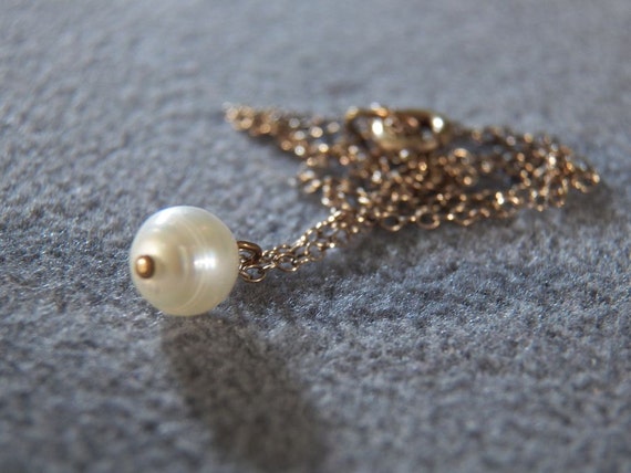 Vintage Gold Filled Genuine Cultured Pearl Line L… - image 2