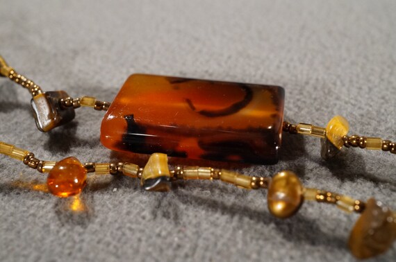 Vintage Art Deco Style Glass  Beads Multi shape A… - image 4