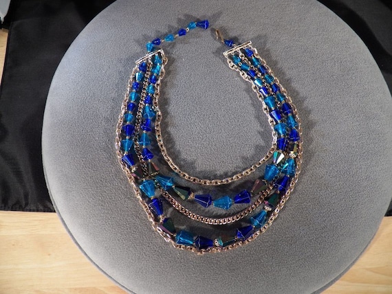 【税込?送料無料】 Beads W/vibrant Tone Gold Vintage 5-strand Most A Necklace, その他