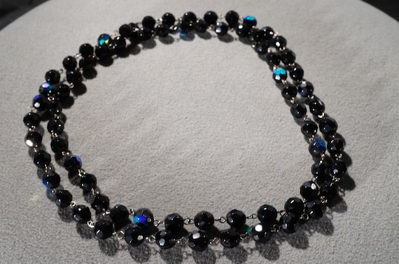 Vintage Carnival Glass Necklace | Austrian 1950s Jewellery
