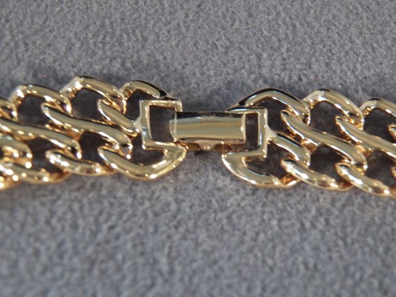 Vintage Goldtone Thick Link Necklace ** **RL - image 2