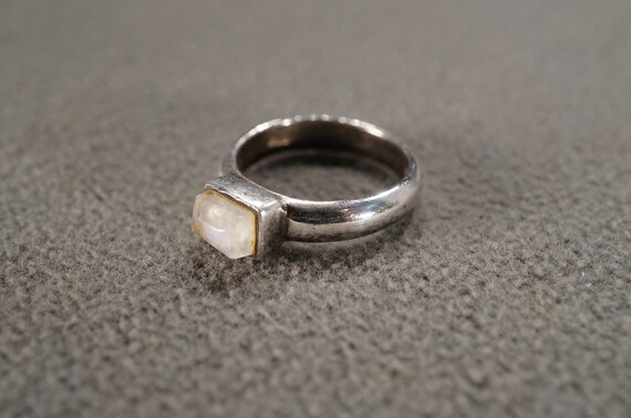 Vintage Wedding Band Stack Design Ring Sterling S… - image 3