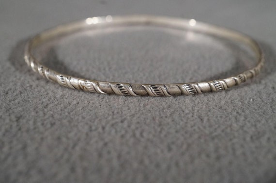 Vintage Sterling Silver Fancy Raised Relief Scrolled Etched
