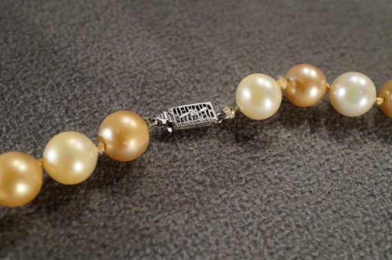 Vintage Vicrtorian Style Silver Tone Faux Pearl R… - image 5