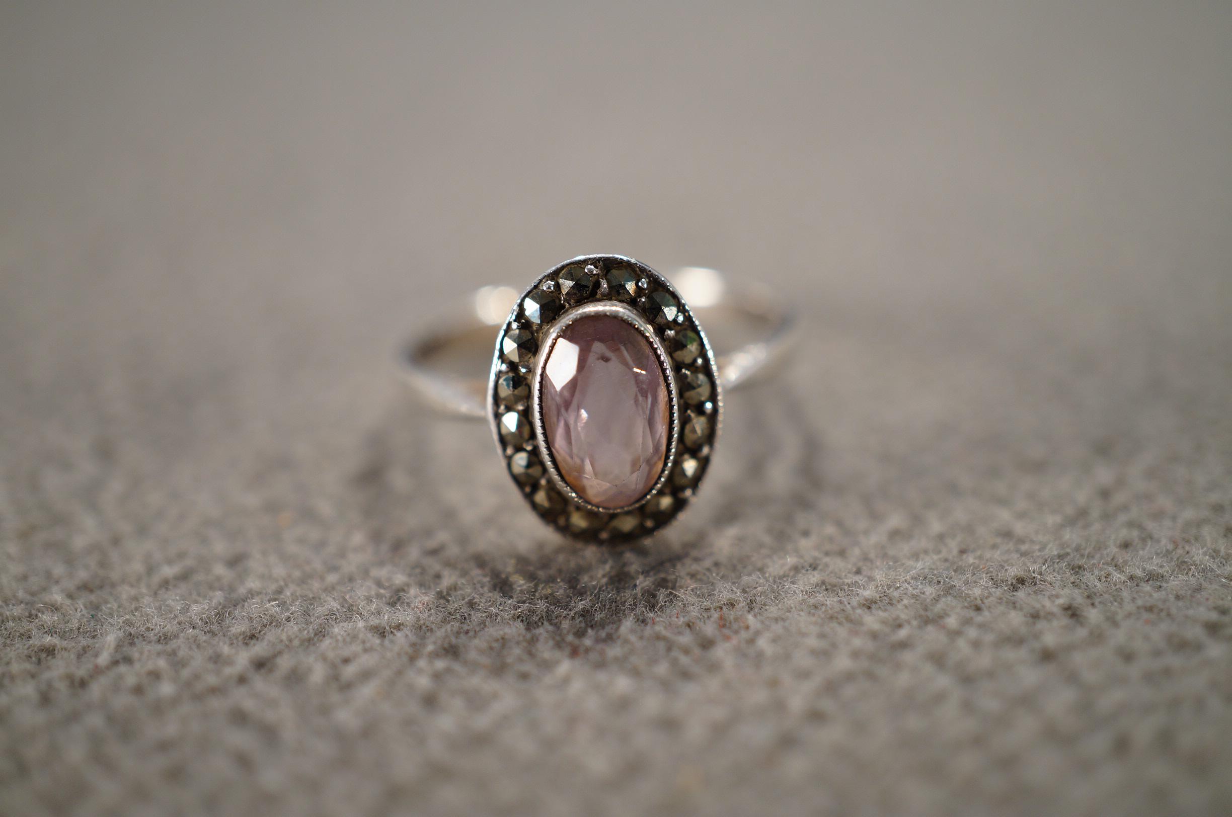 Vintage Wedding Band Stacker Design Ring Sterling Silver