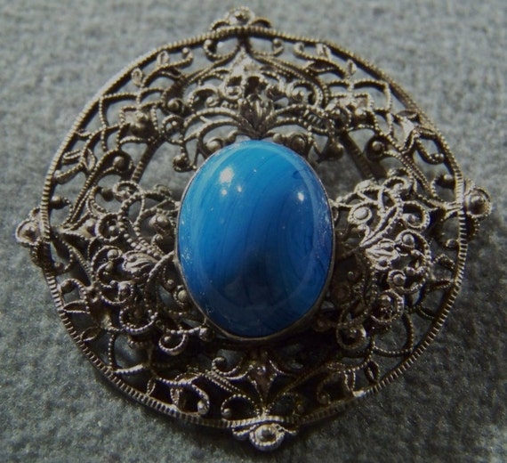 美しい Fancy Tone Silver Vintage Filigree Large Etched Scrolled その他