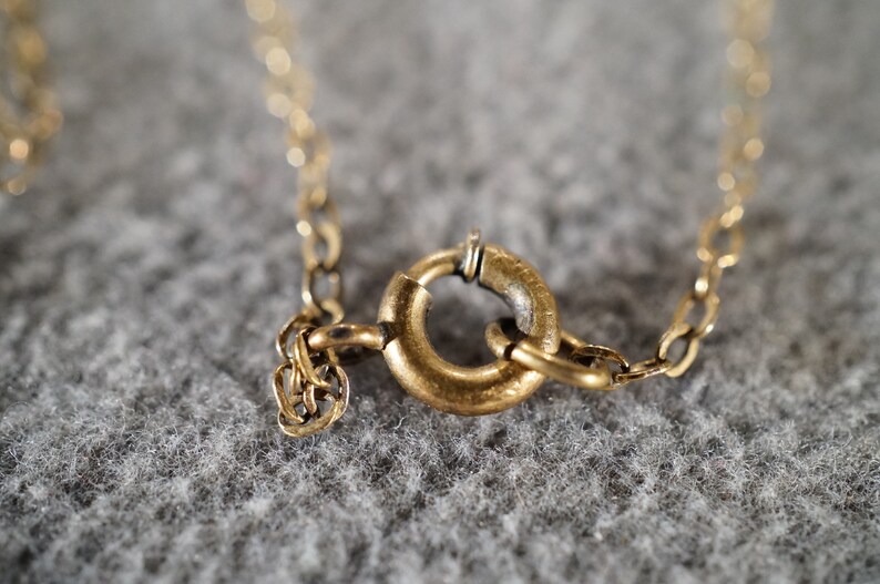 Vintage Art Deco Style 12K Gold Filled Locket Heart Shaped Line Link Necklace Pendant Jewelry K#41