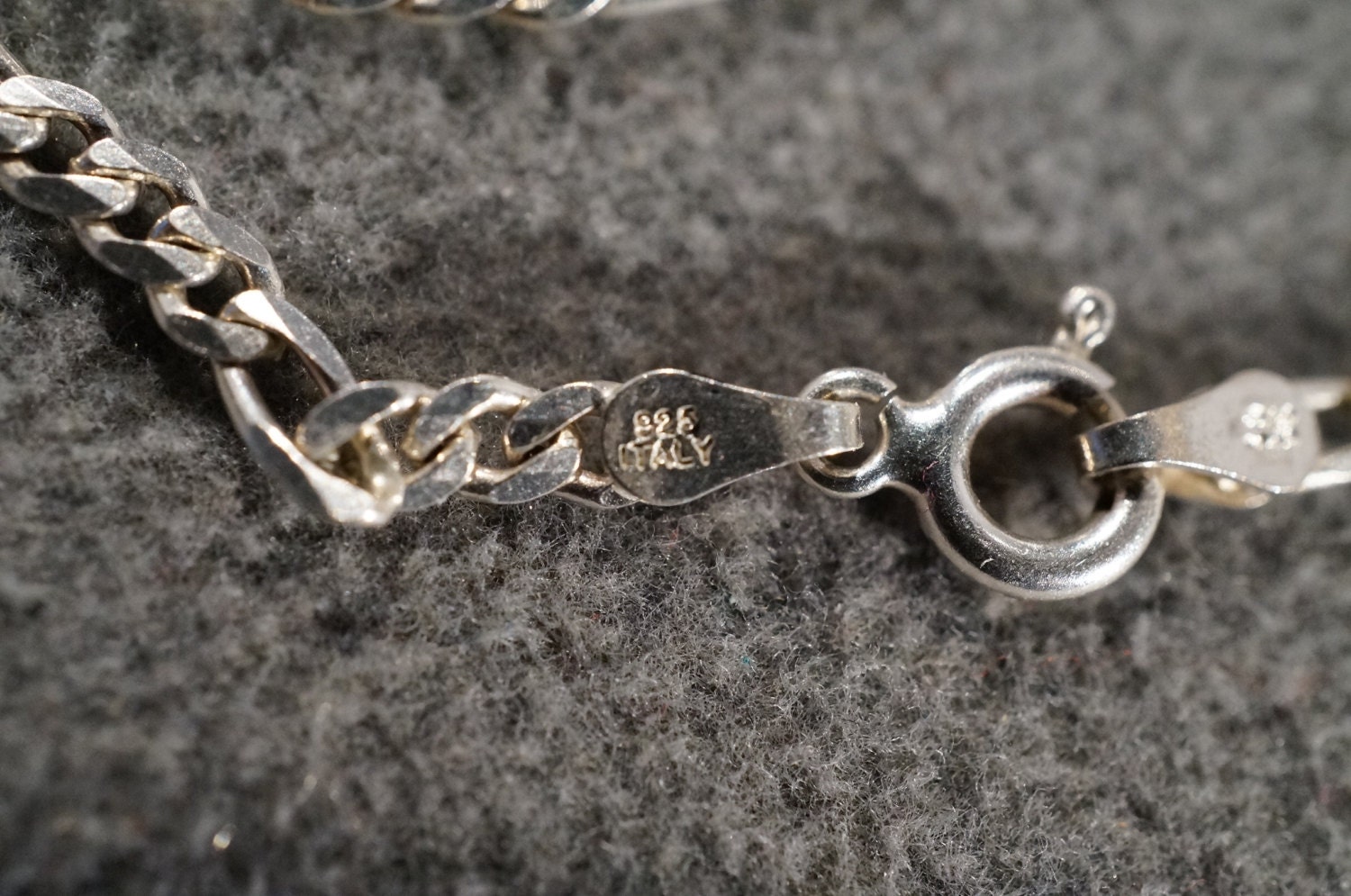 vintage 〇▢ design chain silver bracelet Vintage Art Deco Style Sterling Silver Chain Design