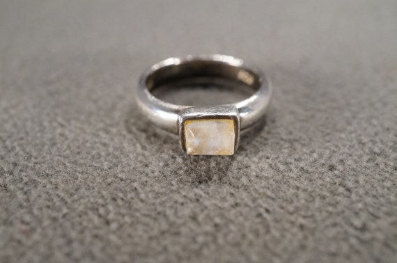 Vintage Wedding Band Stack Design Ring Sterling S… - image 1