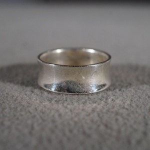 Vintage Sterling Silver Smooth Classic Eternity Style Stacker Design Wedding Band Ring, Size 6.5 **RL