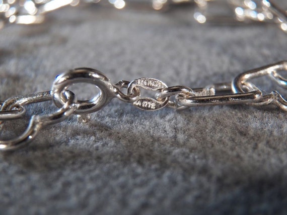 アクセサリー heart vintage silver 925 bracelet Vintage Sterling Silver T-bar Ring Heart Bracelet - Etsy