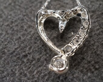 Vintage Art Deco Style Sterling Silver Genuine Cubic