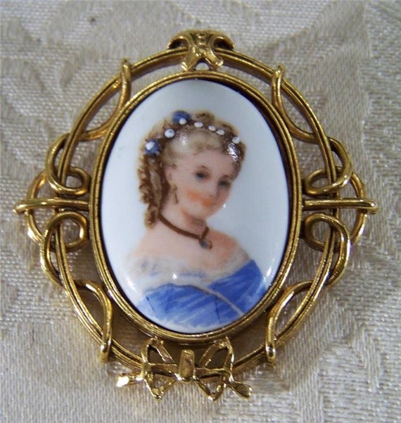 Broche Ancienne Rare De Limoges - French Antique - Métal - Occasion - Pièce De Collection Vintage