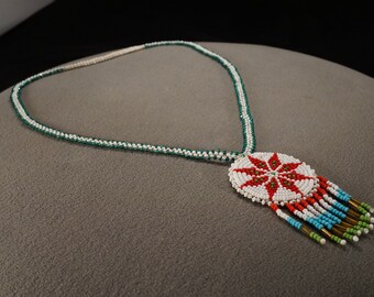 1930's vintagebeadsネックレス 1930年代 ガラスビーズ ロング ネックレス（1930's Glass Beads