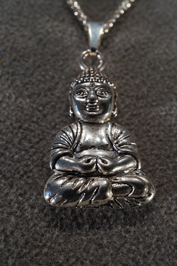 Vintage Art Deco Style Sterling Silver 17 Grams Buddha Design