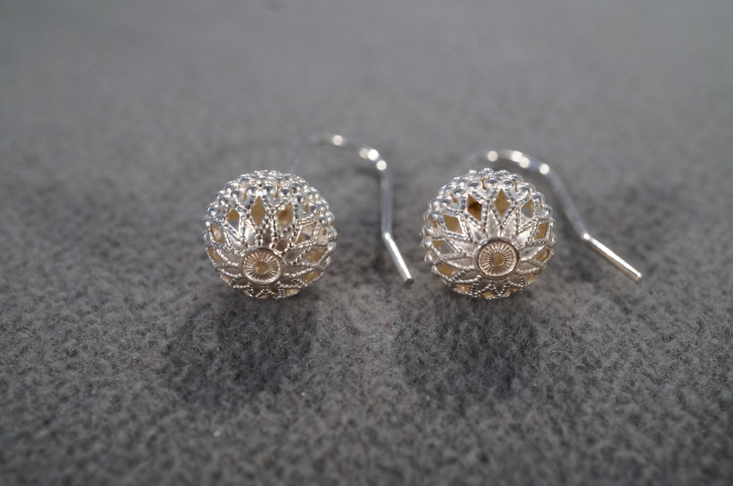 Vintage Sterling Silver Fashion Earrings With Decorative Etsy UK