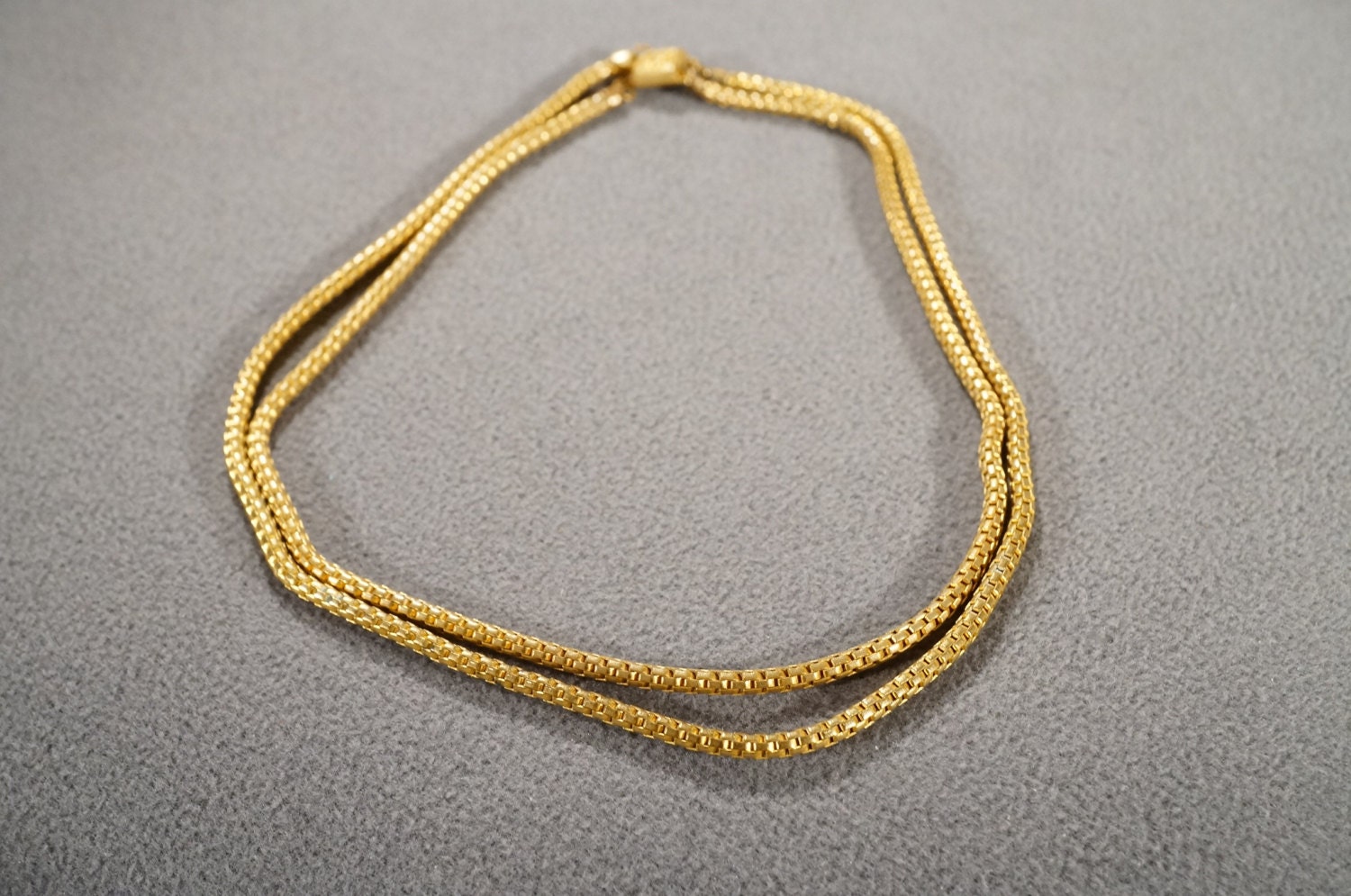 アクセサリー vintage double rope design necklace Taylor Ltd. Vintage Double Cascade Rope Style Gold Tone