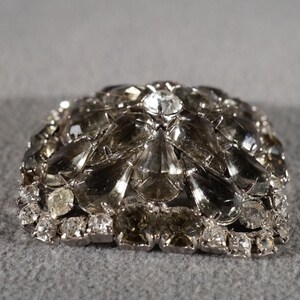Vintage Art Deco Style Silver Tone Square Rhinestones Pin Brooch ...