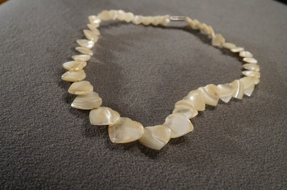 Vintage Art Deco Style Genuine Mother of Pearl He… - image 2