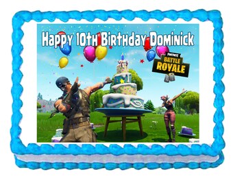 Fortnite Battle Royale Edible Cake Image - 