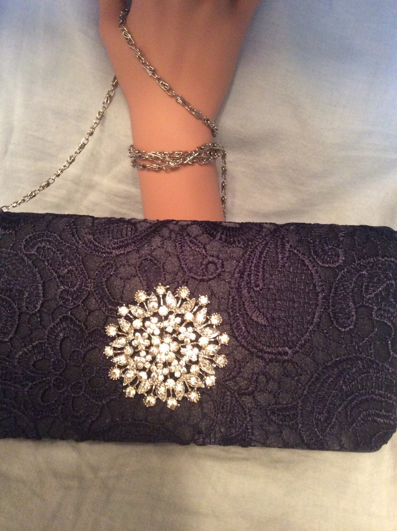 navy wedding handbag