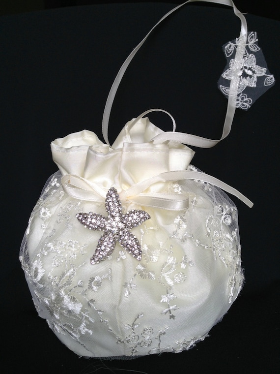 BeachThemed Bridal Purse Beach Wedding Beach Wedding Purse Etsy