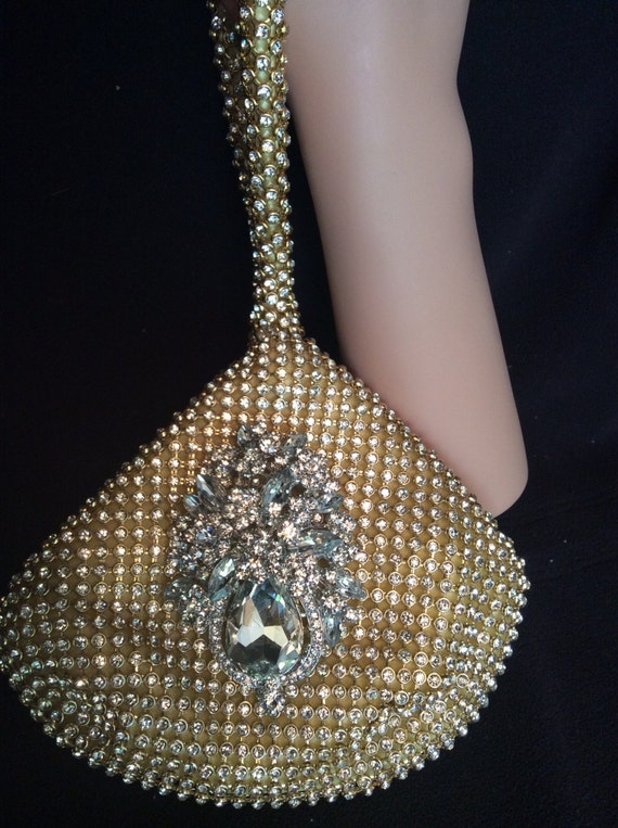 gold evening clutch