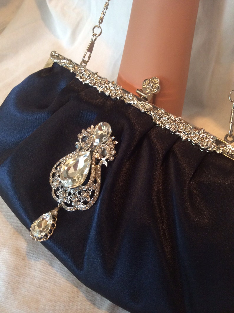 blue evening clutch bags
