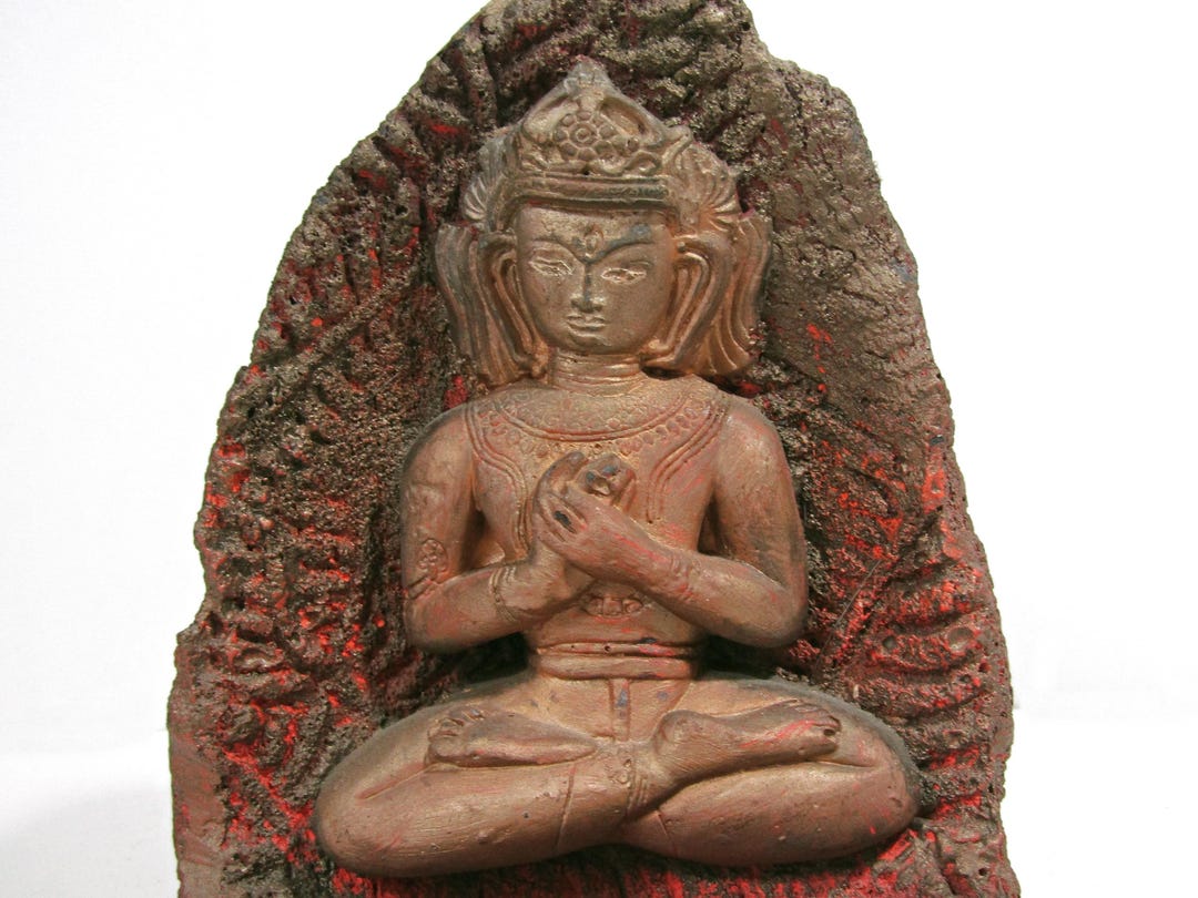 Java Incense Indonesian Lava Stone Buddha Incense Holder — Dharmachakra Mudra, Bali ...