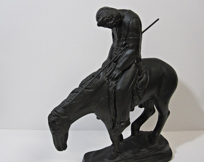 End of the Trail Native Indian on Horse Statue Sculpture 12 Quality