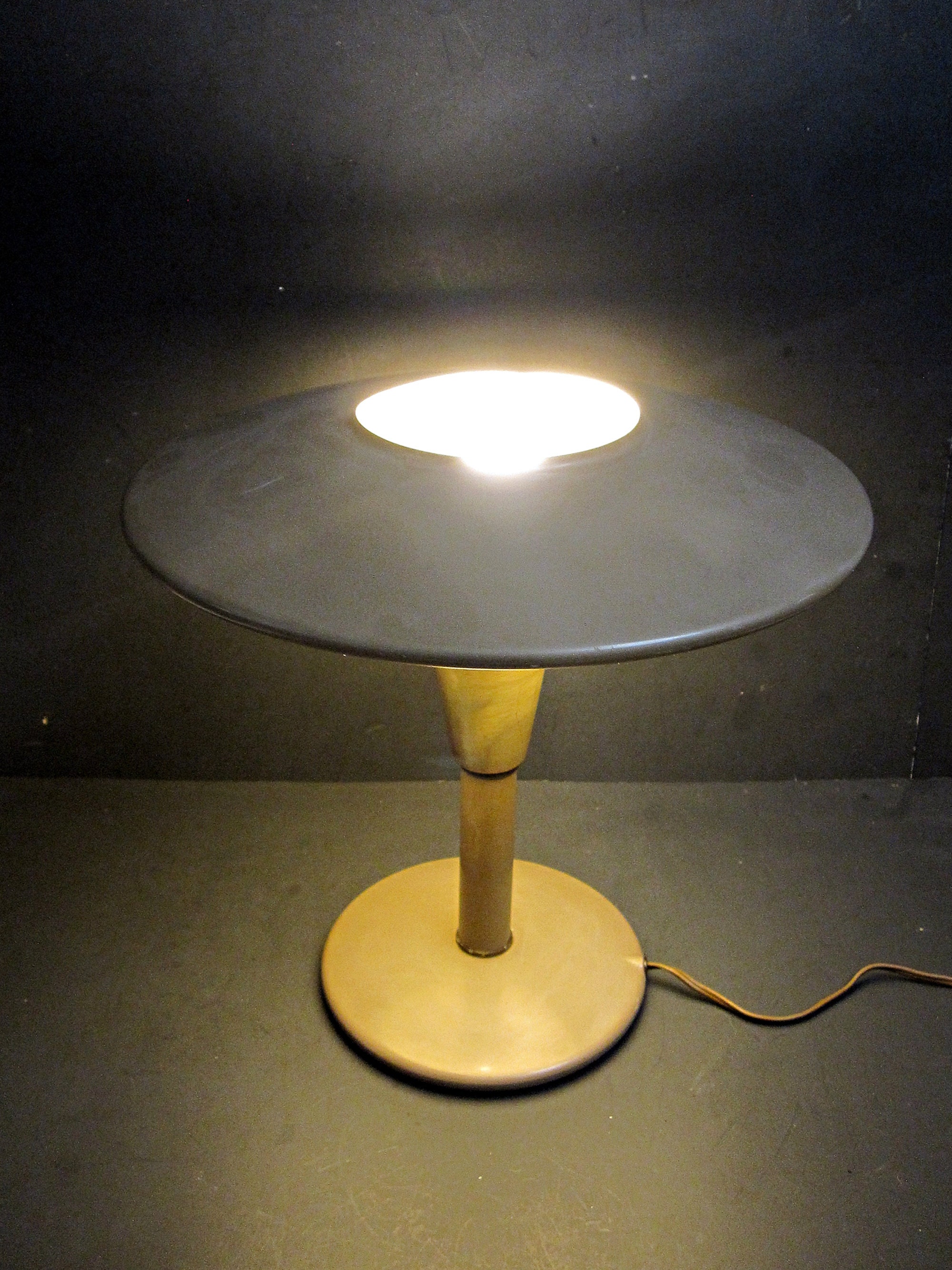 Vintage Mid Century Dazor Modern Saucer Table Desk Lamp Model   Etsy