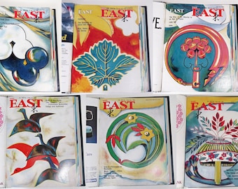 The EAST Magazine Collection, 10 Vintage Issues 1989-1991 in Special Fine Binder, English Language, Japanese Culture Art History Society