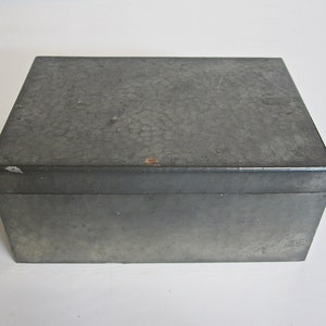 Vintage WMF Edelzinn Hand-Hammered German Cigar Humidor Jewelry Box