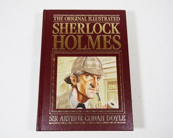 Vintage Illustrated Sherlock Holmes Collection - Leather Bound - Excellent Condition