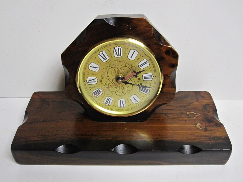 Kienzle Table Mantel Quartz Clock 627C Wooden Base Made in Etsy