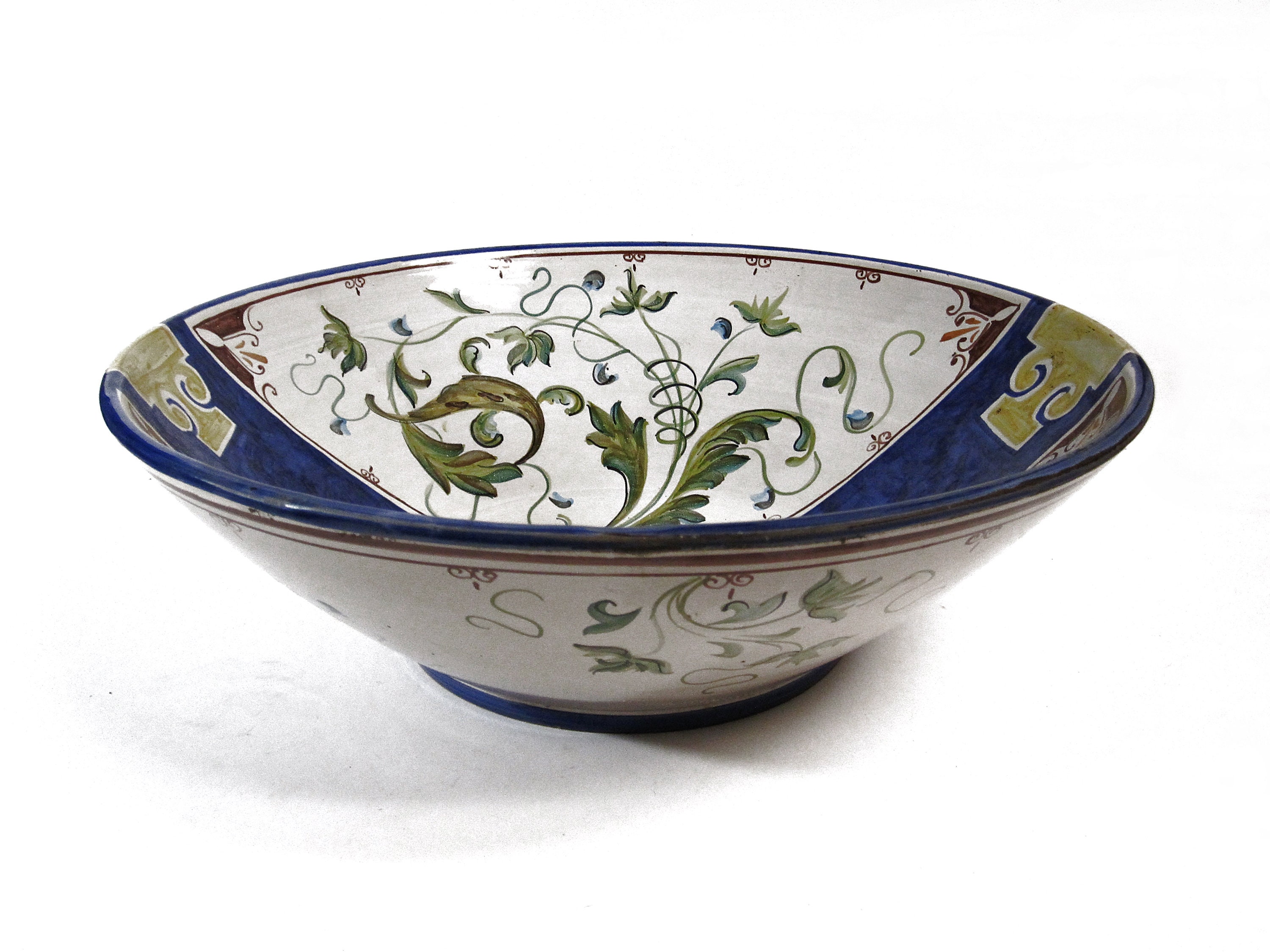 Authentic L'antica Deruta Italy Pottery Bowl - 17