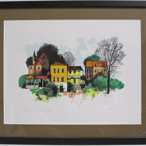 Herb Mears &quot;Country Place&quot; Signed Limited Art Print 143/300 Framed Texas Artist