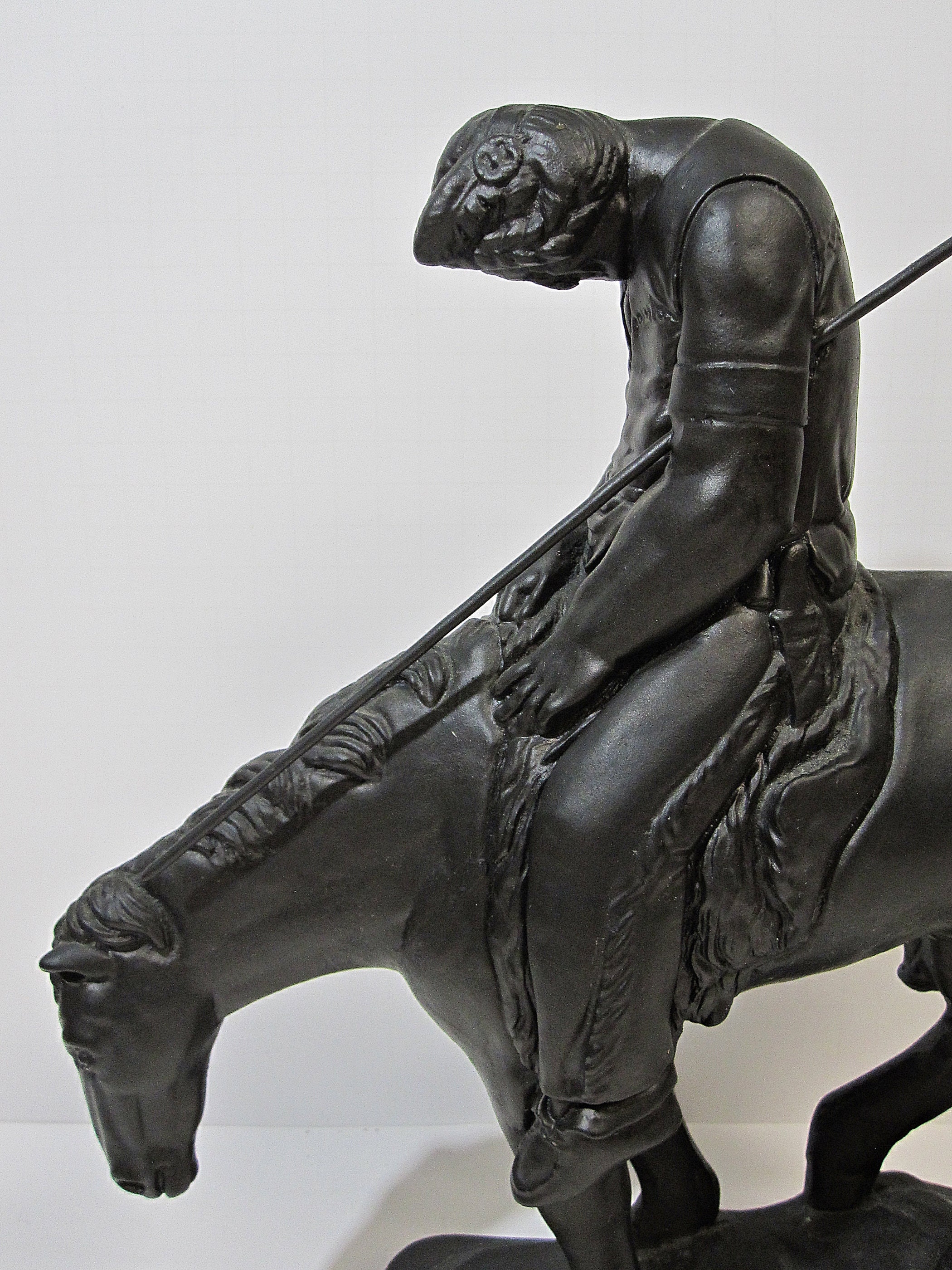 End of The Trail Native Indian On Horse Statue Sculpture Etsy