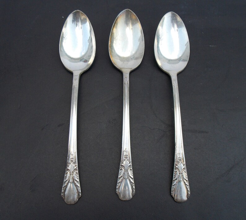 3 Wm Rogers Mfg Co Original Rogers Silverplate Avalon Cabin Etsy