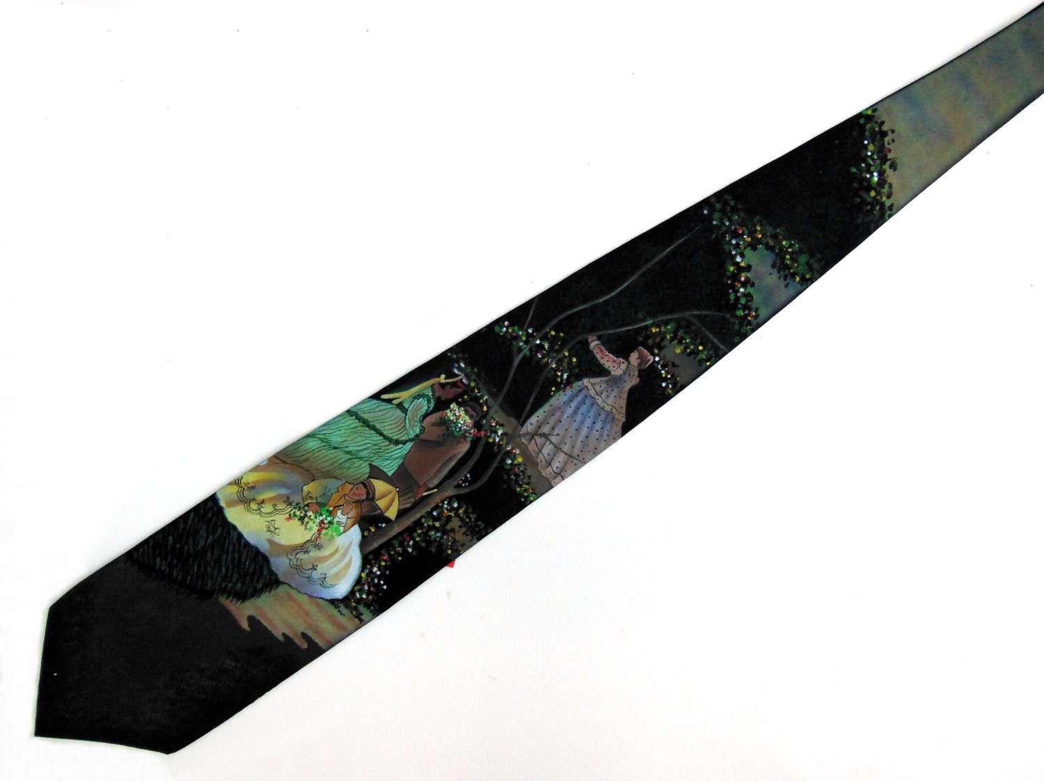 Women in the Garden Claude Monet  Hand Painted Men Silk Neckties Novelty Impressionist Art Tie