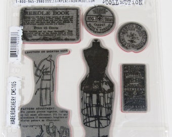 Tim Holtz Stampers Anonymous Cling Mount Stamps: Haberdashery CMS105