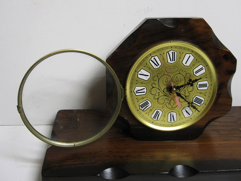 Kienzle Table Mantel Quartz Clock 627C Wooden Base Made in Etsy