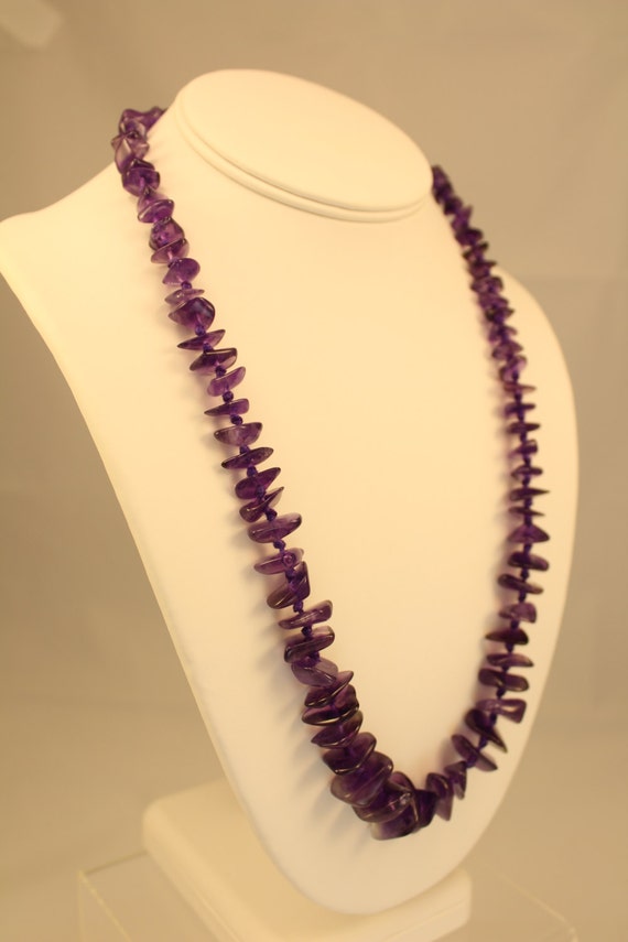 Dark Purple Amethyst Necklace - image 3