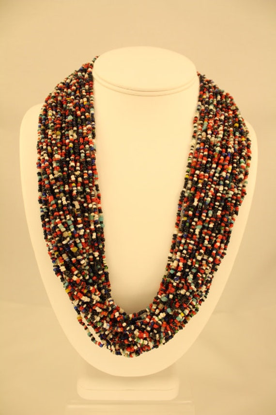 Multicolor Glass Bead Necklace