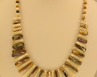 Abalone, Mother of Pearl Necklace