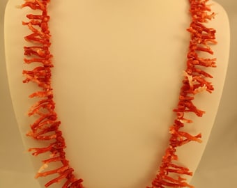 Red Coral (Frosted) Necklace