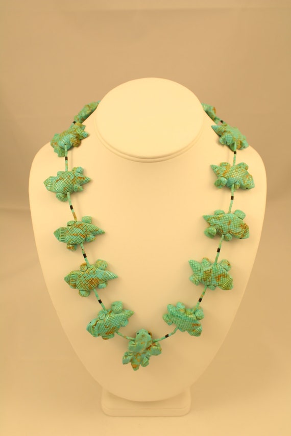 Horny Toad Turquoise Fetish Necklace